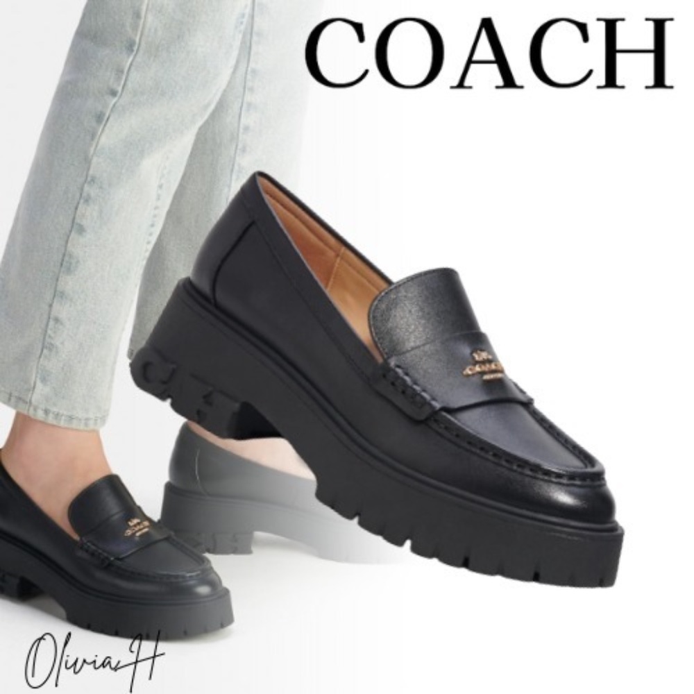 Coach Ruthie - Black Leather Loafer 9B - New